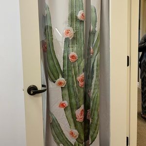 Society6 cactus and roses curtain panel